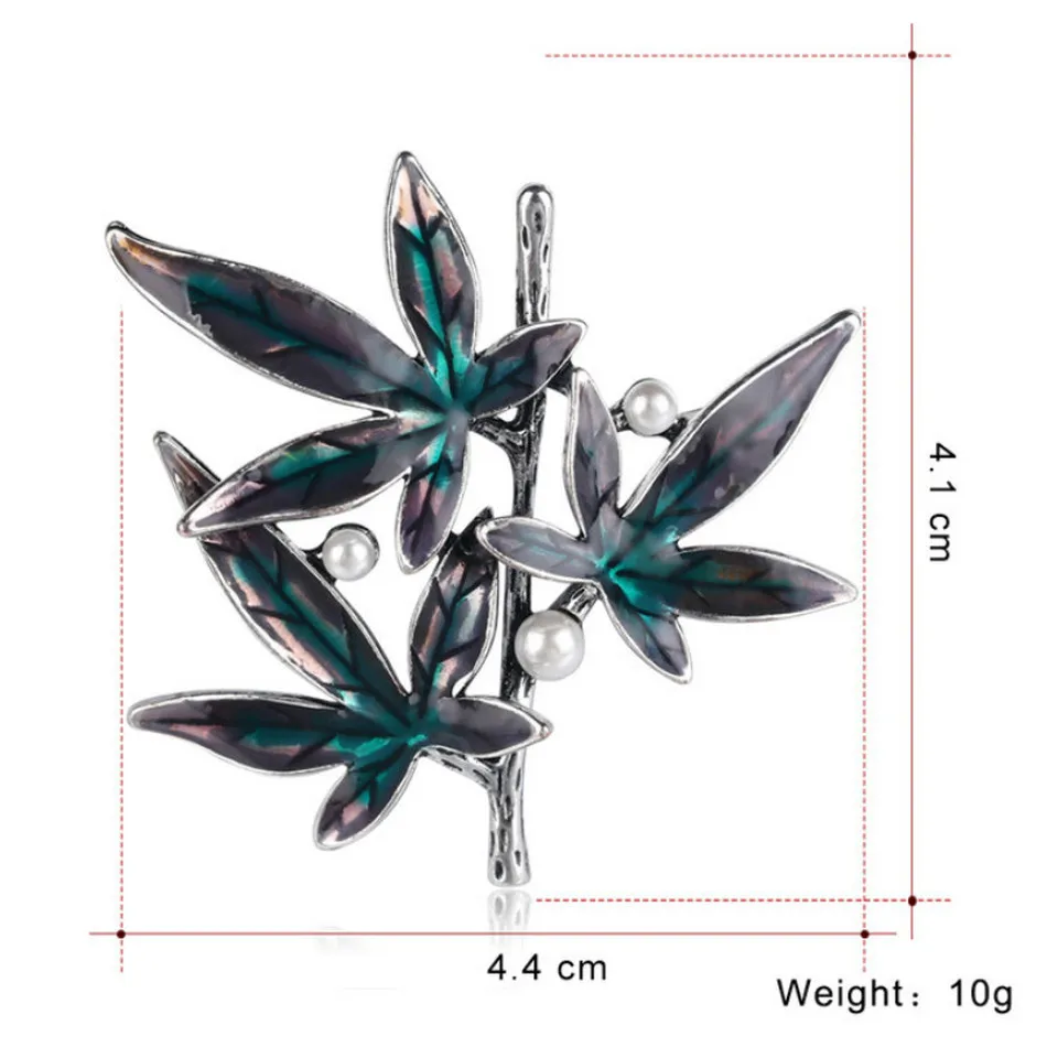 Корейский стиль, винтажная брошка в виде листьев из тонкого сплава, булавка для девушек, женская мода, милый корсаж, шелковый шарф, ювелирные изделия, аксессуары