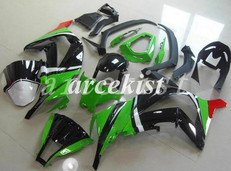 ABS полный обтекатель комплект подходит для kawasaki Ninja ZX-10R ZX10R 2011 2012 2013 Кузов Набор 11 12 13 14 15 черный матовый