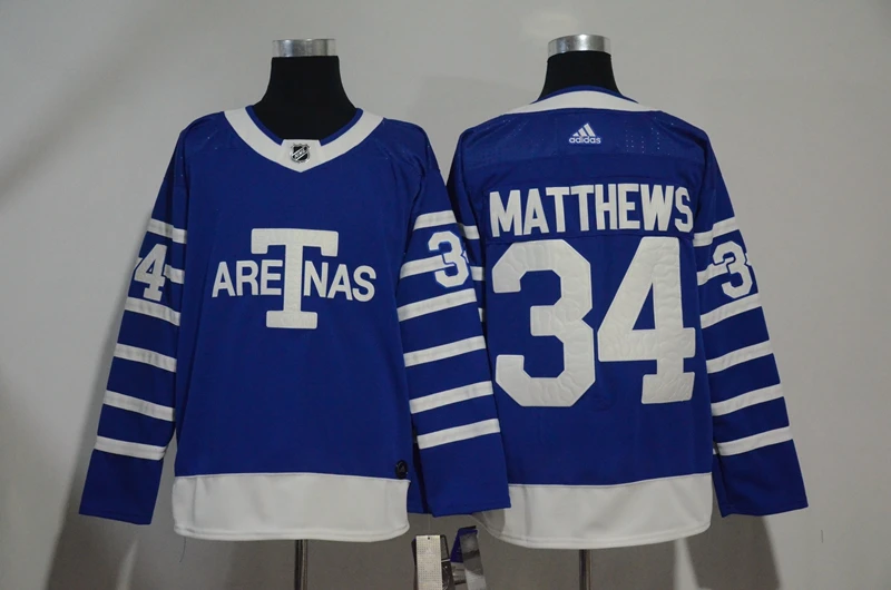 For Men Топ А+++ прошитая Toronto Мужские взрослые 34 Auston Matthews 91 John Tavares Джерси - Цвет: For Men