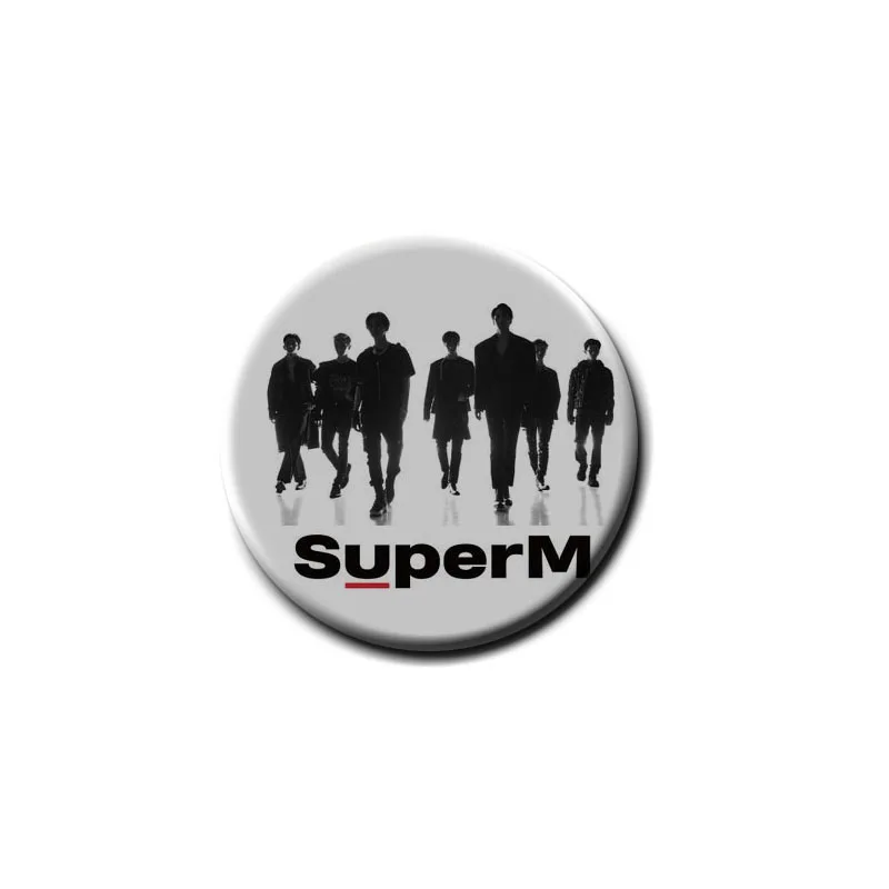 Значок KPOP SUPER M брошь 58 мм BAEKHYUN MARK TEN KAI LUCAS TAEMIN SuperM SHINee EXO GOT7| |