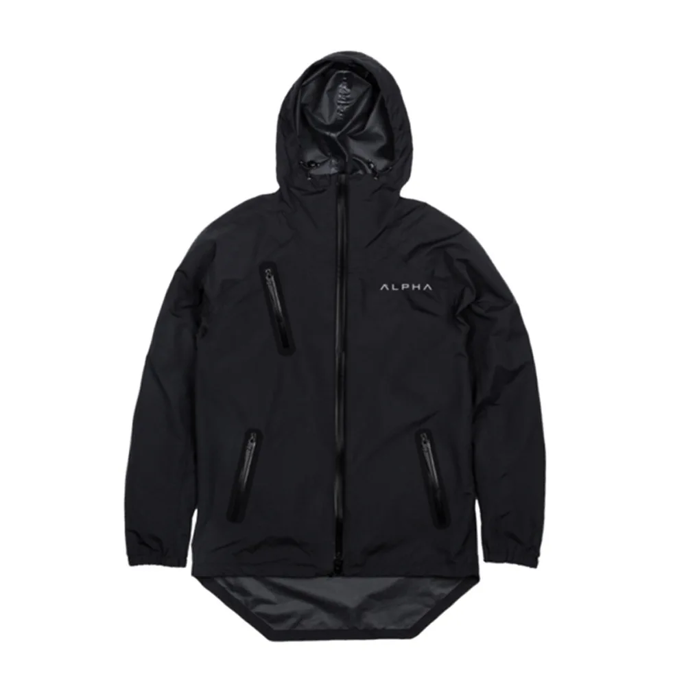 

Muscle New Style Brother Spring Autumn Winter Men's Outdoor Sports Fitness Double Layer Windproof Waterproof Hooded Raincoat Jac