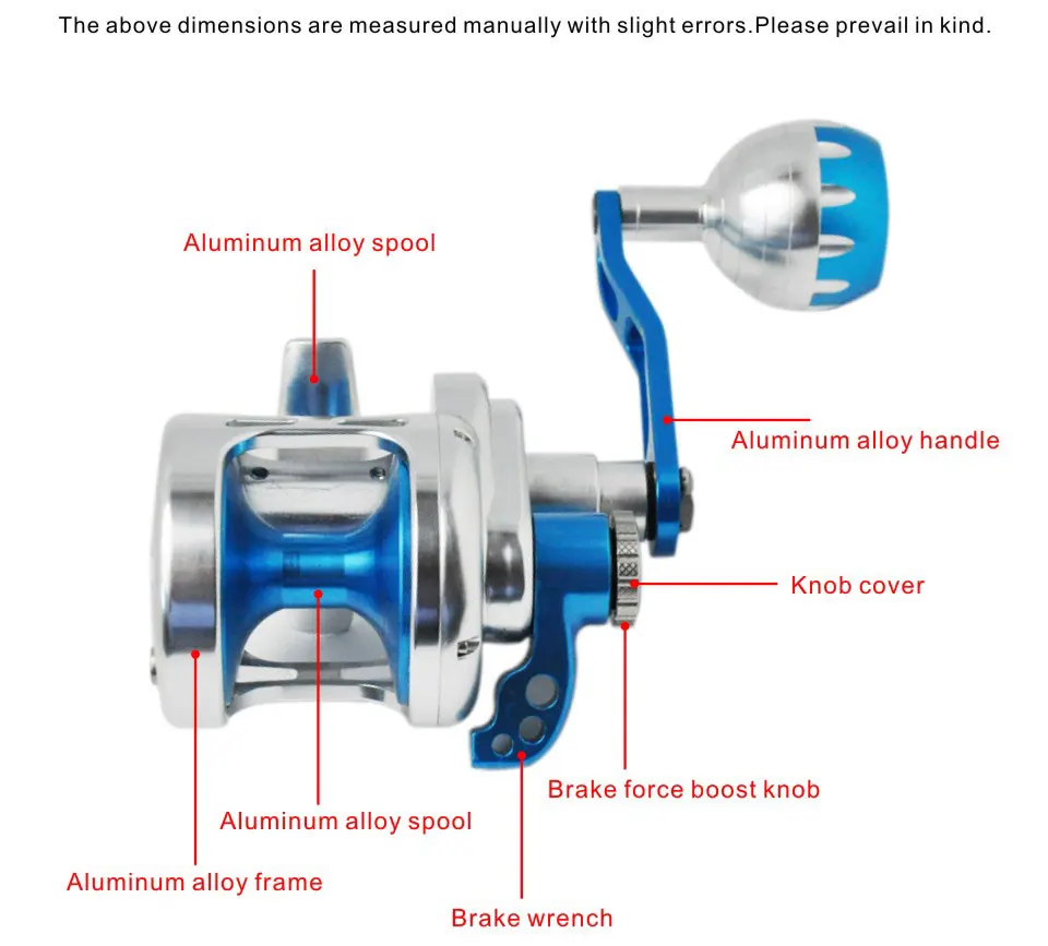 Slow Jigging Reel Saltwater Fishing High Speed 6.3:1 Narrow Spool