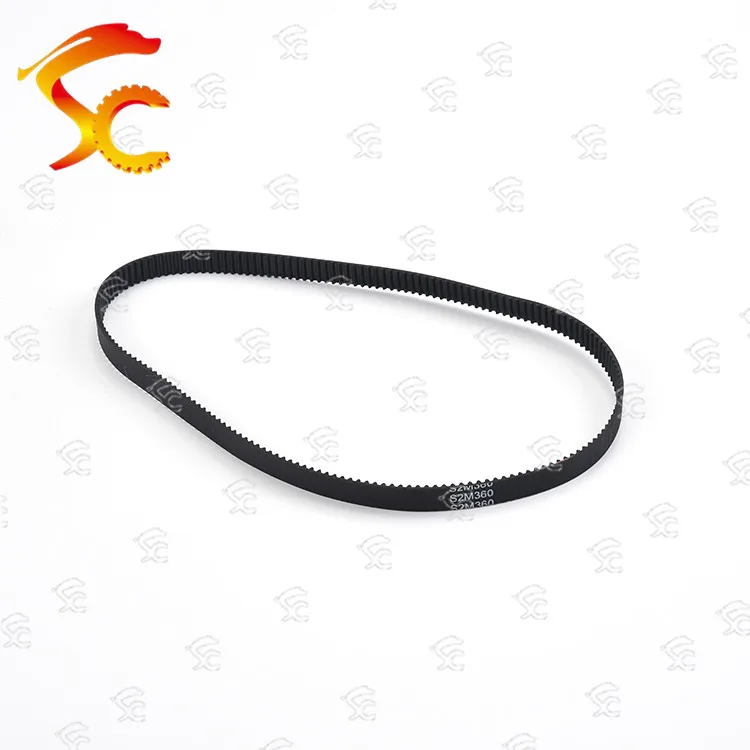 

1pcs S2M-360-6/10mm belt closed loop rubber S2M-360-6/10mm timing belt Teeth 180 Length 360mm width 10/6mm for 3D printer