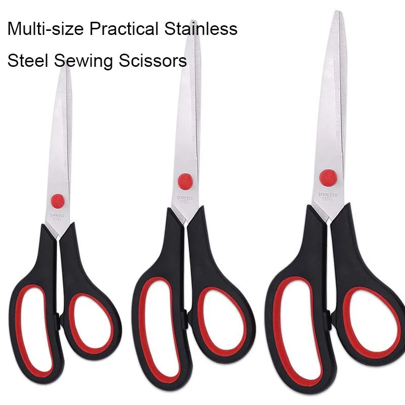 3 pcs Pack Stainless Steel Comfort Grip Office Scissor Sewing Scissors Set