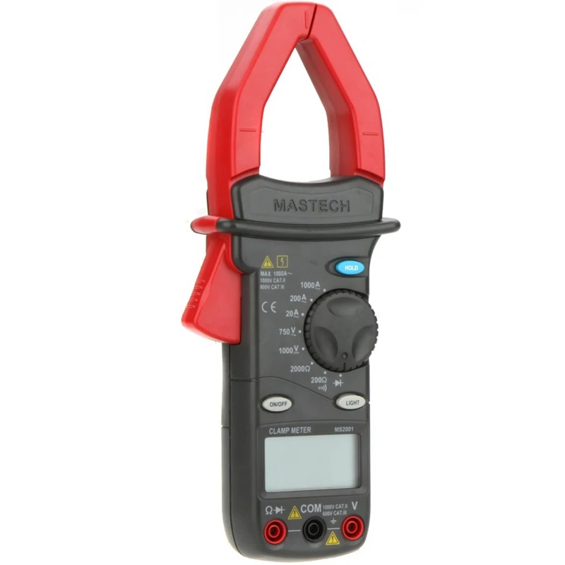 1 шт. MASTECH MS2001F клещи 31/2 Бит Цифровой мультиметр Вольтметр непрерывность/диод тестер ЖК-дисплей диагностический инструмент