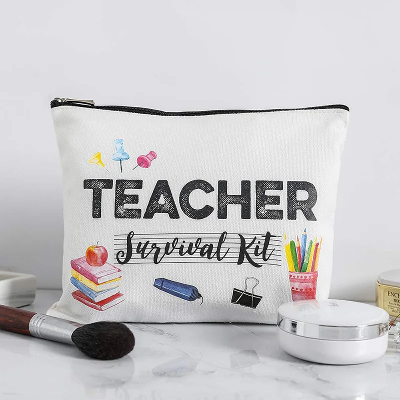 Makeup-Bag Teacher Classroom Christmas-Gift Graduation Music Back-To-School-Teachers
