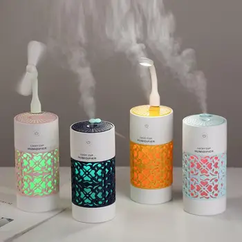 

Lucky Cup Humidifier Car Mini Portable Usb Three-In-One Humidifier Romantic Luminous Hydrating Spray