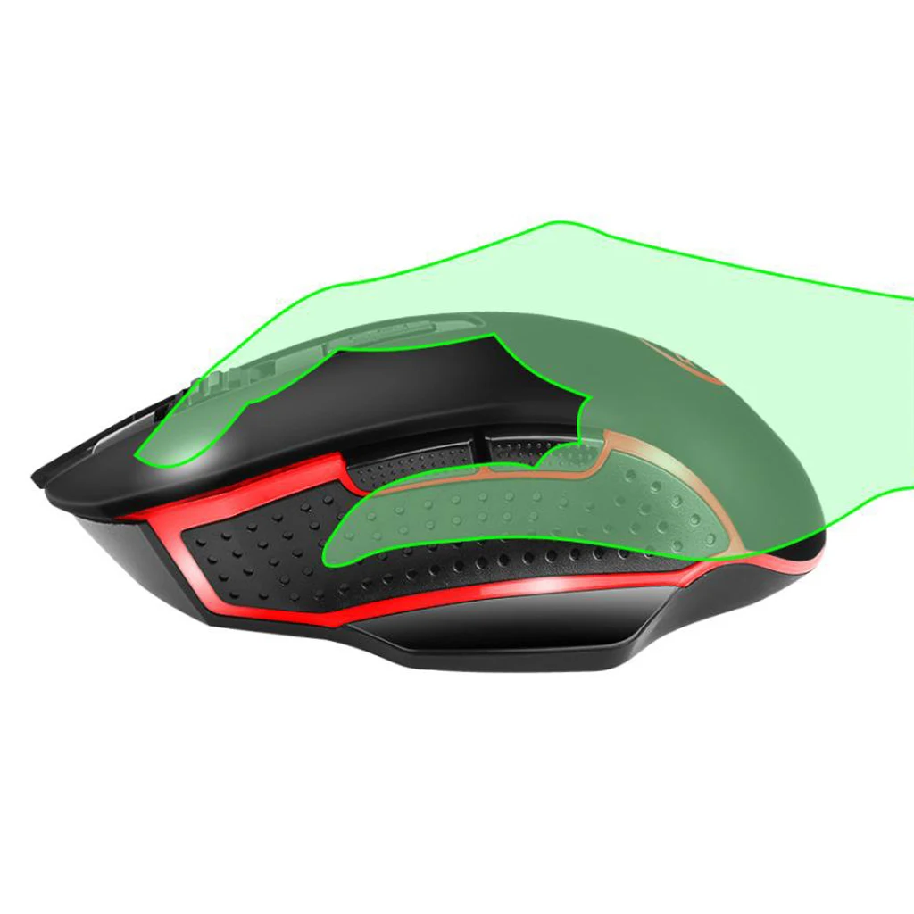 2400DPI 2.4GHz Wireless Silent Click Rechargeable Optical Mouse for PC Gaming Laptops Game Wireless Mice with USB Receiver Mause