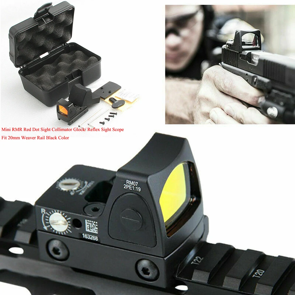 Mini Point Rouge RMR Pour Glock / Fusil - Mirroir Réflex Colimateur