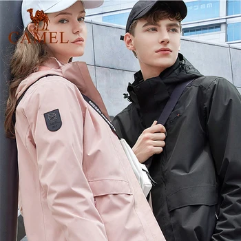 

CAMEL Autumn Winter Men Women Jackets Detachable Two-piece Outdoor Clothing Thermal Fleece Inner Warm Hiking Trekking Coat