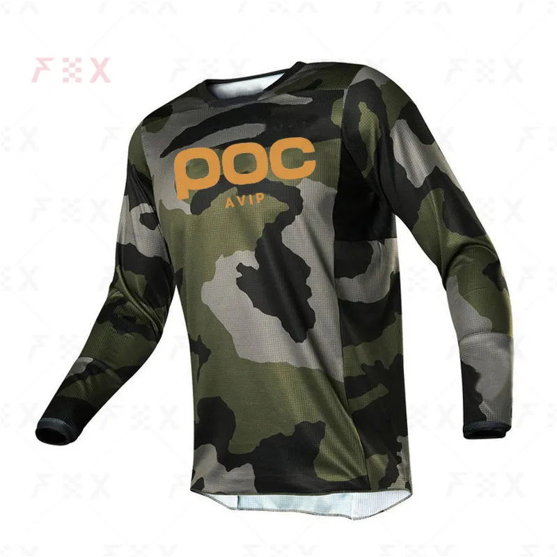 thumbnail image 1 of avip poc 2021 NUEVA camiseta negra de motocross, ciclismo, todoterreno, moto de cross, ATV, MTB, DH, camisa de manga larga para hombre, carreras mx para hombre, 1 of 5