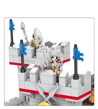 

686pcs castle prince Knights horse 3D Model building blocks educational bricks Compatible All Brands toys for children