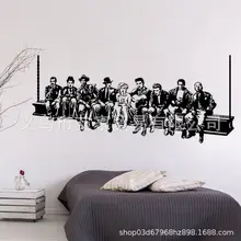 Cross Border Лидер продаж креативные фигурки фильмов узор DIY настенные наклейки домашняя отделка спальни Съемная клейкая бумага DW175