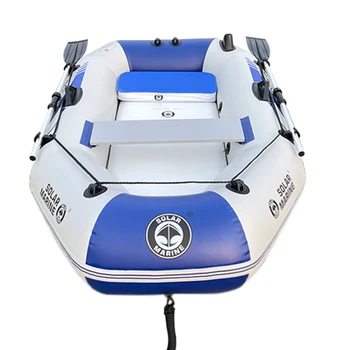 Solar Marine 2 Person PVC Fishing Boat 2M Inflatable Kayak Wear-resistant Canoe Waterplay Craft with Free Accessories 1