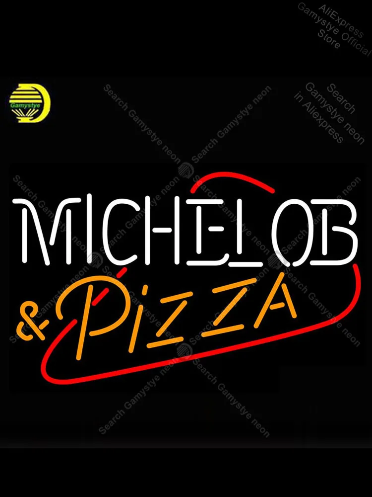 Michelob Pizza неоновая вывеска стеклянная трубка ручной работы Avize неоновый