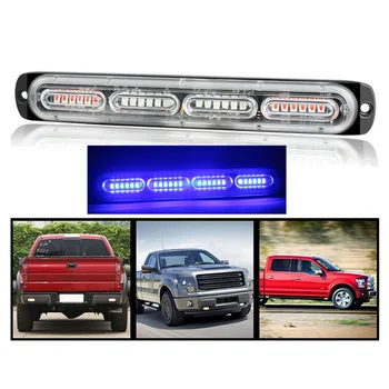 

LED Warning Light Ultra-Thin Motorcycle Pickup Flashing Strobe Lamp 12-24V High Quality Material
