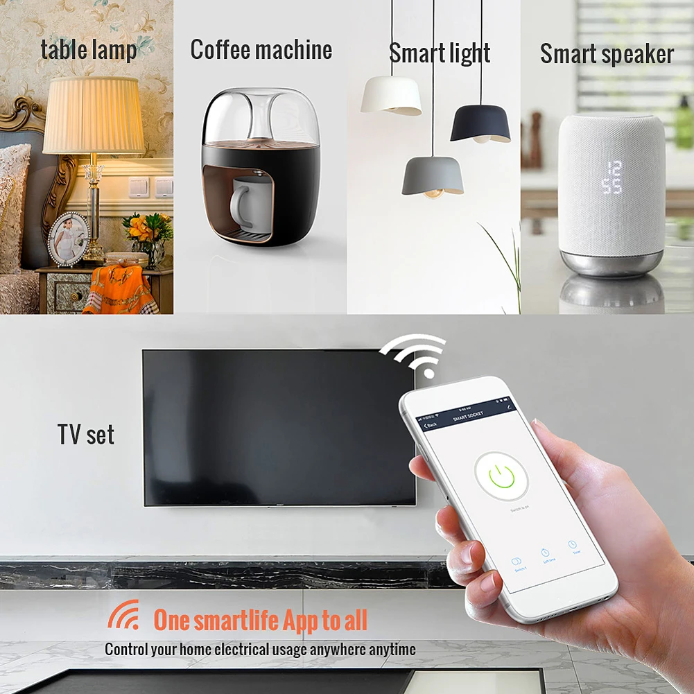 ЕС Plug современные аксессуары WiFi умный дом 16A Мобильная розетка беспроводной Таймер переключатель дистанционного управления отель Простая установка розетка