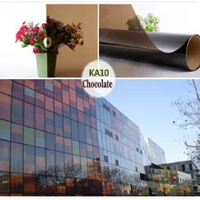 Стеклянная пленка для шоколада самоклеящаяся простая в эксплуатации декоративная УФ-защита для окон, дверей, шкафа, стола, стеклянной стены, ручная работа, Тонирующая пленка