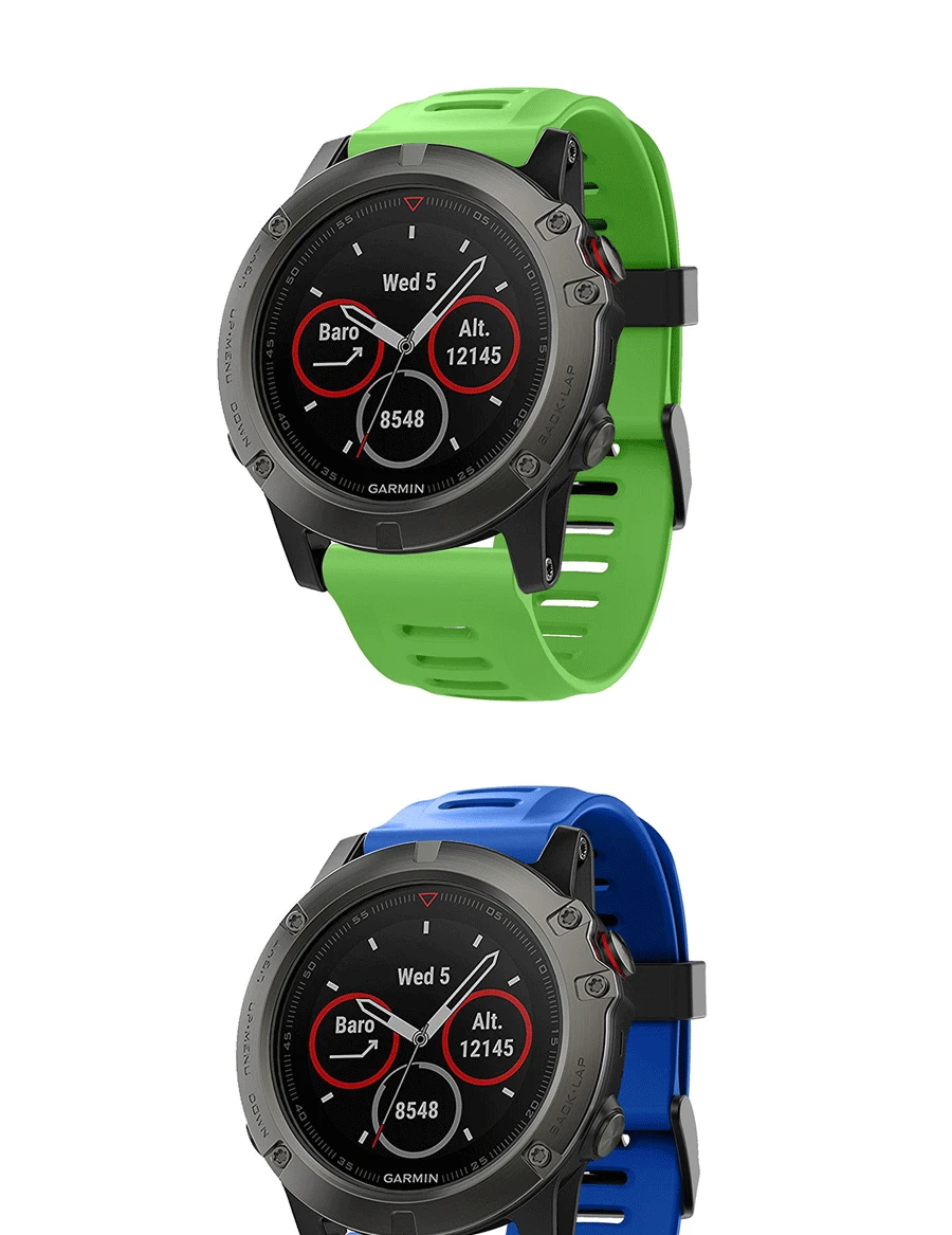 26 мм Wirst ремешок для часов для Garmin Fenix 5X/Fenix 3/Fenix 3 огнеупорные часы ремешок Спортивные умные часы легко демонтировать силиконовый ремешок для часов