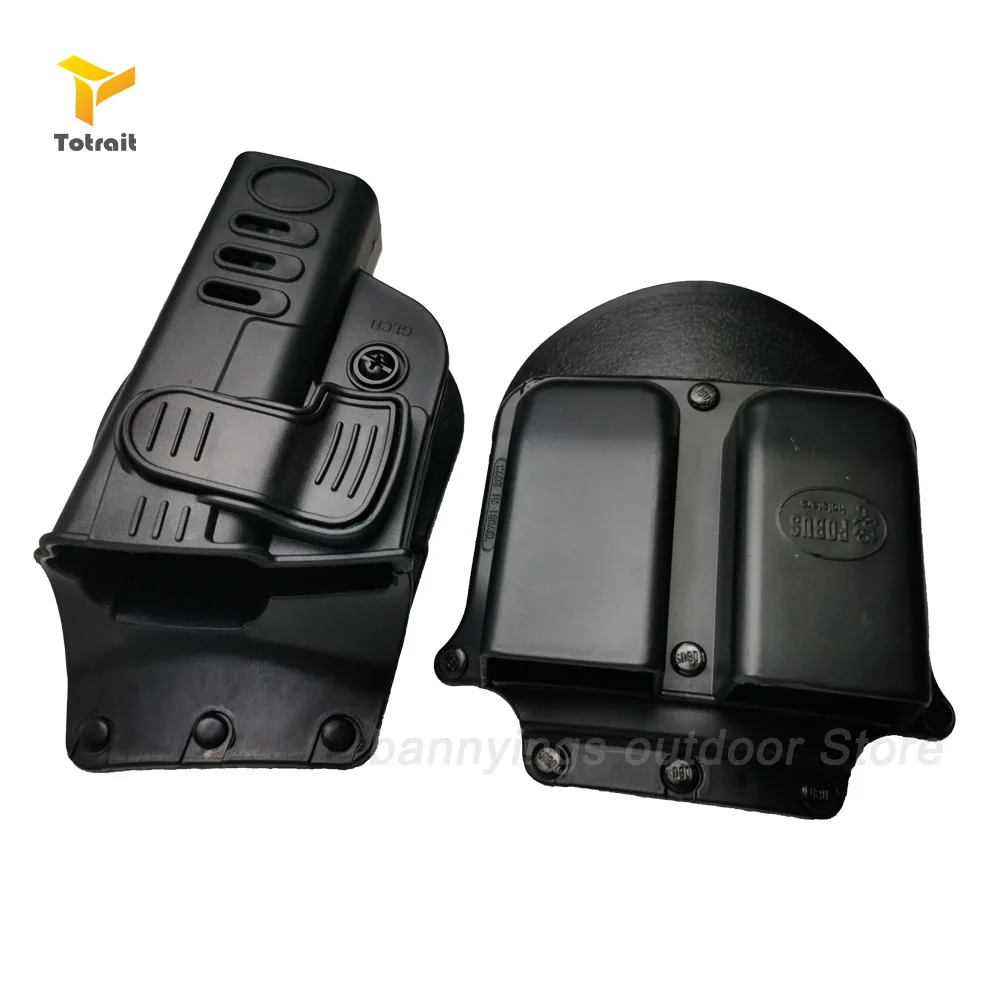 TOtrait охотничий правый ремень Перевозчик набор для GLOCK 17 25 26 27 28 31 32 33 43 пистолет Glock кобура подсумок Пистолет Чехол