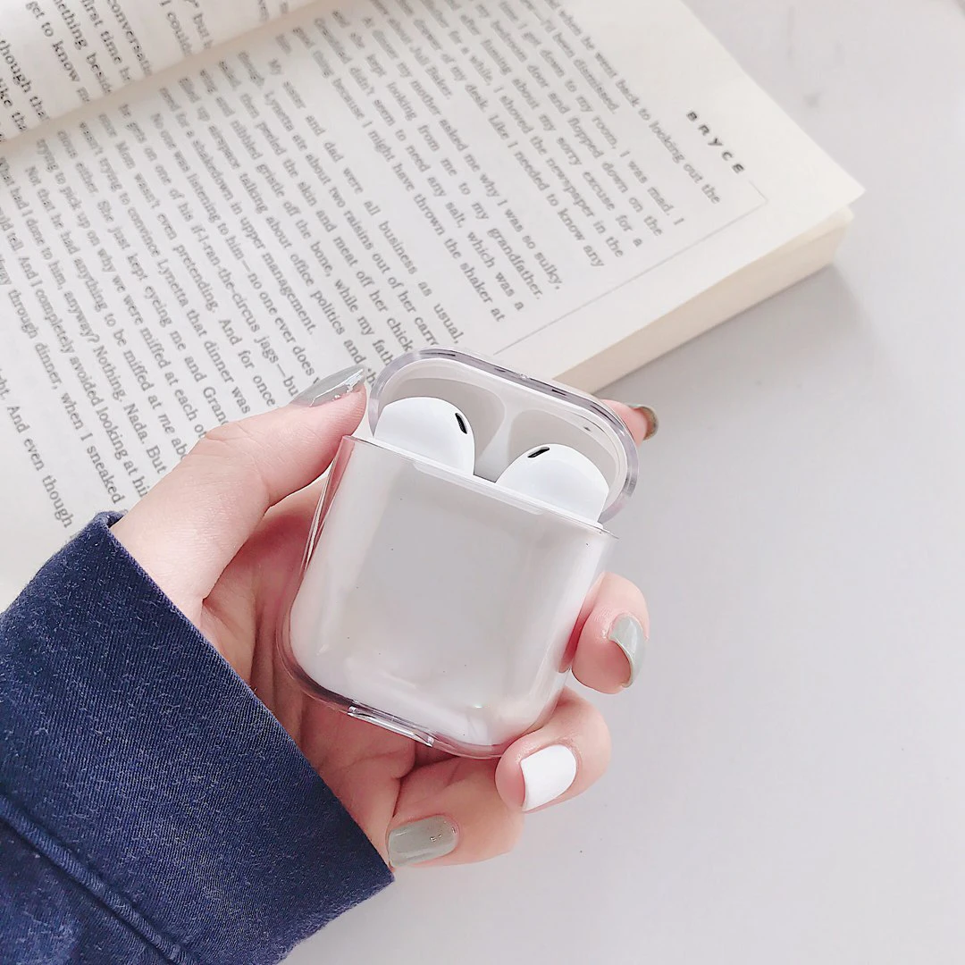 A19 Чехол для Apple AirPods с рисунком из мультфильма, прозрачный жесткий защитный чехол, беспроводной чехол для наушников, милый чехол для Airpods 2, прозрачный чехол, fundas - Цвет: A19