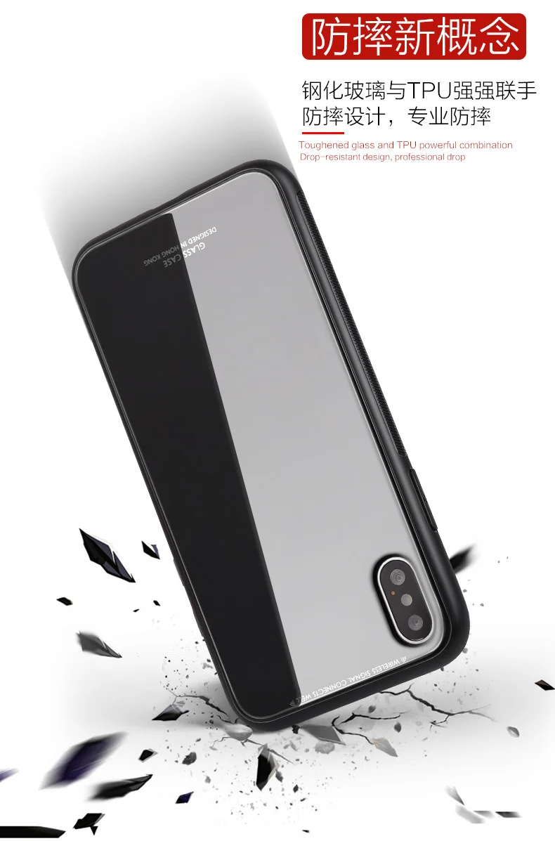 Sinzean, 50 шт в наборе, Однотонная одежда Стекло чехол для телефона для IPHONE 11Pro MAX гладкая Стекло телефон оболочки для IPHONE XS MAX/XR/678 Plus/6 S Plus чехол