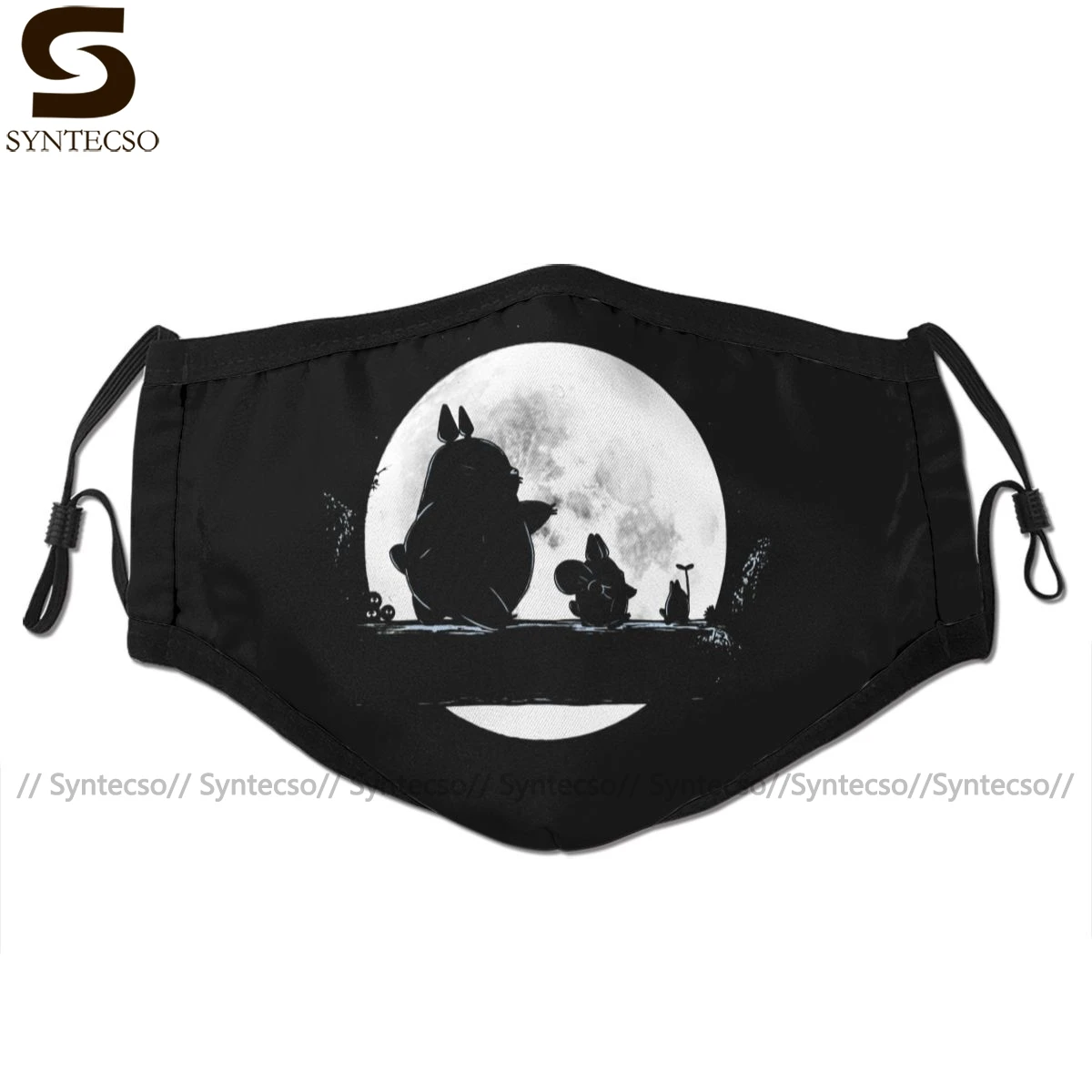 Engraçada da Máscara Facial de Hakuna Totoro da Máscara Filtros para o Adulto Facial da Boca com 2 Nenhuma Forma