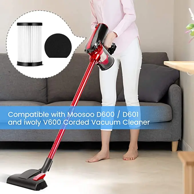 Hepa Filter For MooSoo D600 D601 Cecotec Conga Thunderbrush 520 550 560 Ariete Handy Force 2761 2759 RBT Vacuum Cleaner Parts