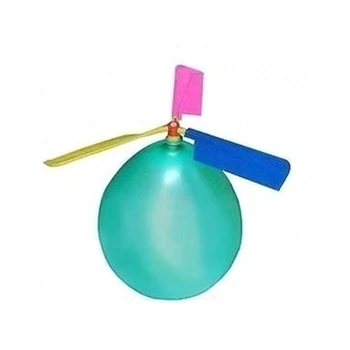 

Whistle Gift Plastic Manual Flying Assemble Funny Kids Educational Easy Install Balloon Helicopter