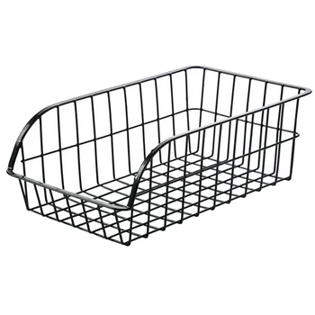 

Iron Kitchen Cabinets Table Organizer Metal Pierced Storage Basket Supplies Durable