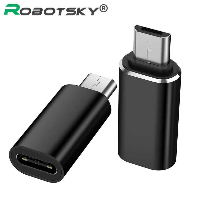 

Type C Adapter USB C to Micro USB Cable Alloy Micro USB Male to Type C Female Adapter Converter Connector for Phone Tablet