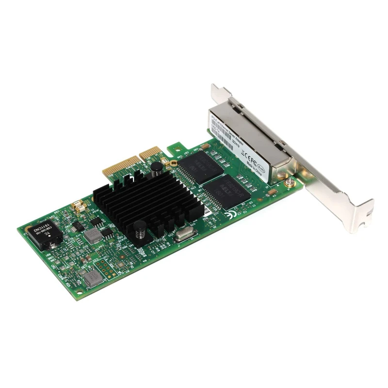Гигабитный сетевой карты I350 T4 E1G44HT для Intel 82580 PCI Express адаптер переменного тока