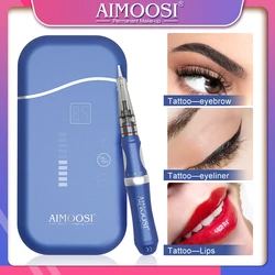 Professional Tattoo  Aimoosi A9 Machine set For Permanent Makeup beatuty  eyebrows Lips tattooo machine with tattoo needles