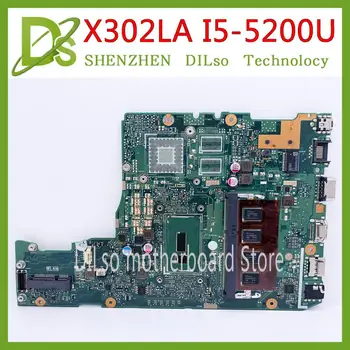 شراءKEFU X302L ل ASUS X302LA X302LA/LJ X302LJ اللوحة المحمول الأصلي دفتر I5-5200U 4GB-RAM 100% اختبار