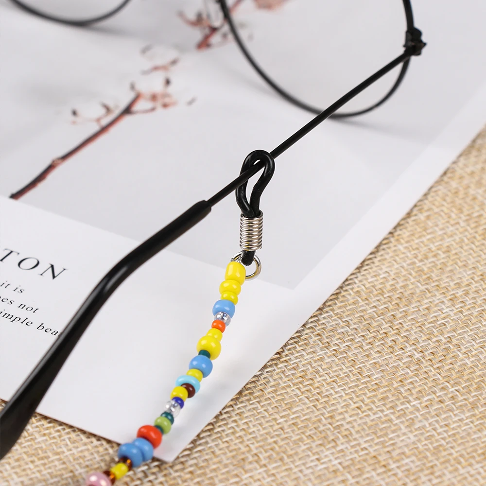 1PC Fashion Sweet Women Glasses Chain Colored Beaded Eyeglass Lanyard Anti Slip Sunglasses Strap Spectacles Cord Accessories - 4