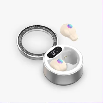 

Wireless bluetooth 5.0 headset TWS motion noise reduction headset smart touch mini in-ear stereo headset with metal warehouse