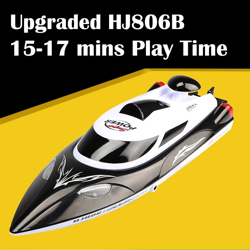 Радиоуправляемая лодка HJ806B скоростная 35 км/ч быстрая доставка с системой