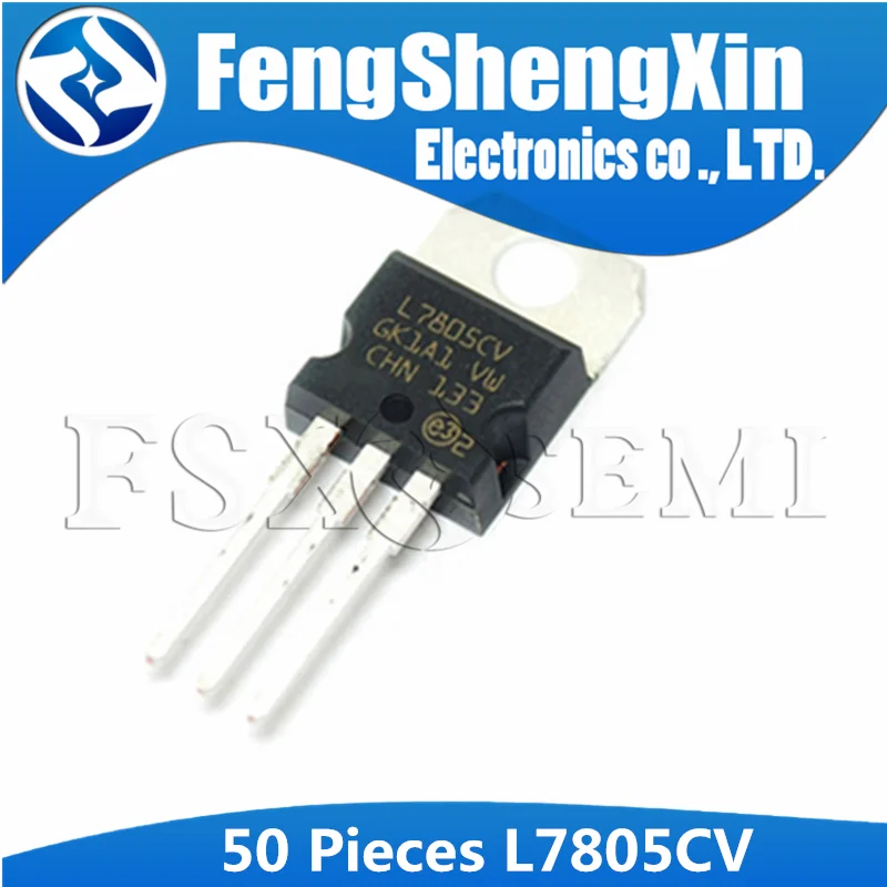 50 шт./лот Новый L7805CV TO 220 L7805 LM7805 KA7805 7805 Положительные регуляторы напряжения 5