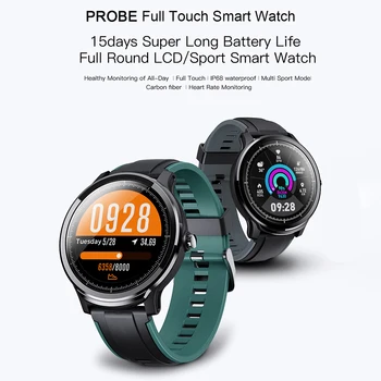 

KOSPET PROBE BT Smart Watch Sports De Exerc Cios Sleep Monitor Dual Silicone Starp IP68 Waterproof Sport Fitness Smartwatch