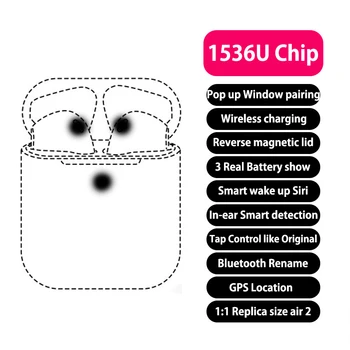 

Original i99999 Plus TWS Wireless Bluetooth Earphone Rename GPS Location Air2 1:1 with Wireless Charging Case Quick Charging