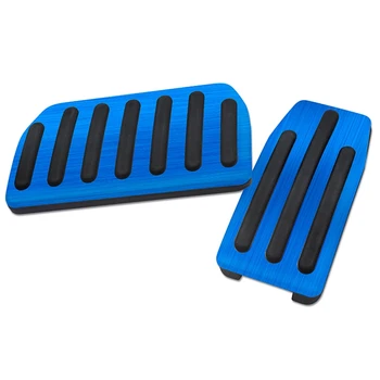 

for Tesla Model 3 Anti-Slip No Drilling Aluminum Brake and Gas Accelerator Pedal Covers Foot Pedal Pads Kit 2PCS