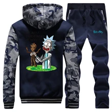 ^#Cheap Wimter 2019 New Rick And Morty I'm Groot Cartoon Sweatshirt Men Camouflage Hip Hop Fashion Hooded Sportswear+Pants 2 Piece Set ^#Cheap Wimter 2019 New Rick And Morty I'm Groot Cartoon Sweatshirt Men Camouflage Hip Hop Fashion Hooded Sportswear+Pants 2 Piece Set