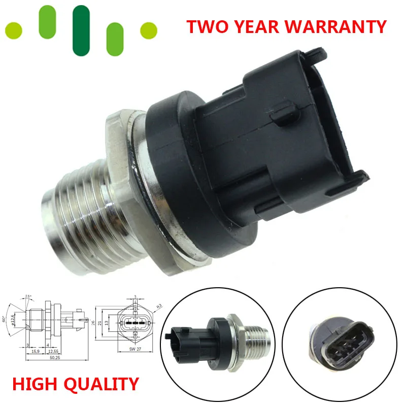 FUEL RAIL HIGH PRESSURE SENSOR FOR TOYOTA AVENSIS COROLLA VERSO RAV4 2.0 2.2 D