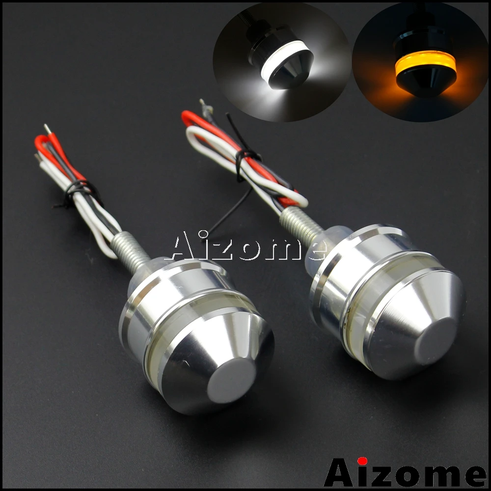 Alchemy Parts Black Motorcycle LED Indicators Turn Signals