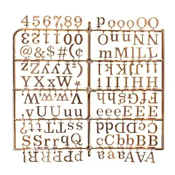 

1pc Gold/Sliver Characters Felt Letter Board Message Board Special Characters Words For Changeable Letter Board