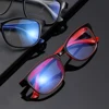 1Pc Fashion Blue Light Blocking Glasses Unisex Square Clear Lens Computer Eyeglasses Frames UV400 Flat Mirror Eyeglasses ► Photo 3/6