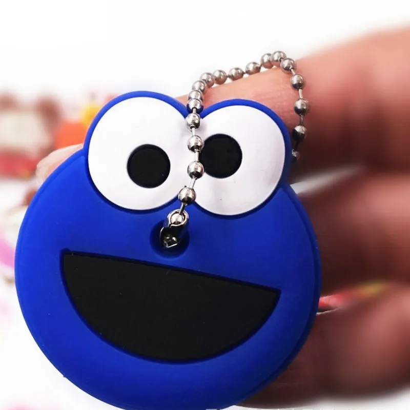 Cartoon Key Dust Cover Silicone Protective Cover for Key Wallets Chain Pendant