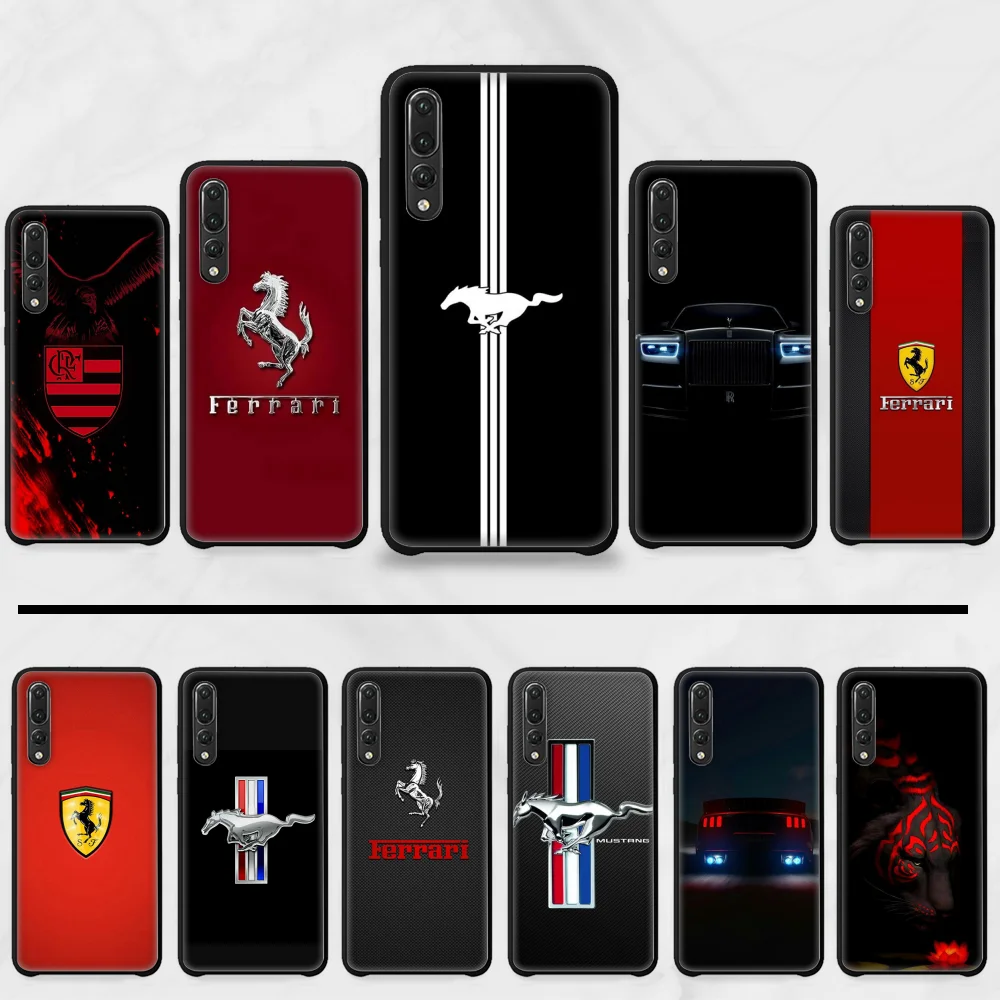 

Ford Mustang Logo soft shell Cover Soft Black Case For Huawei P9 P10 P20 P30 Pro Lite smart Mate 10 Lite 20 Y5 Y6 Y7 2018 2019