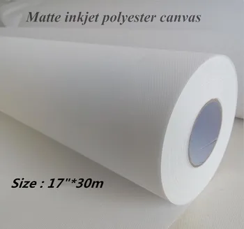 

17in*30m Waterproof thick inkjet printing Polyester Canvas 280gsm stretchable canvas