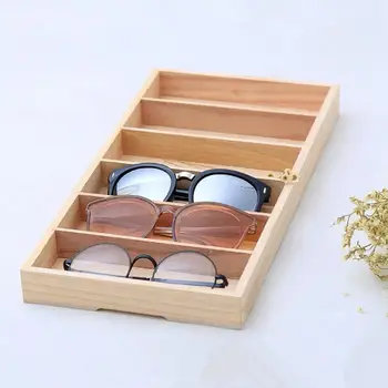 

Eyeglass Display Organizer Glasses Display Box Sunglasses Storage Case Custom Wooden Box